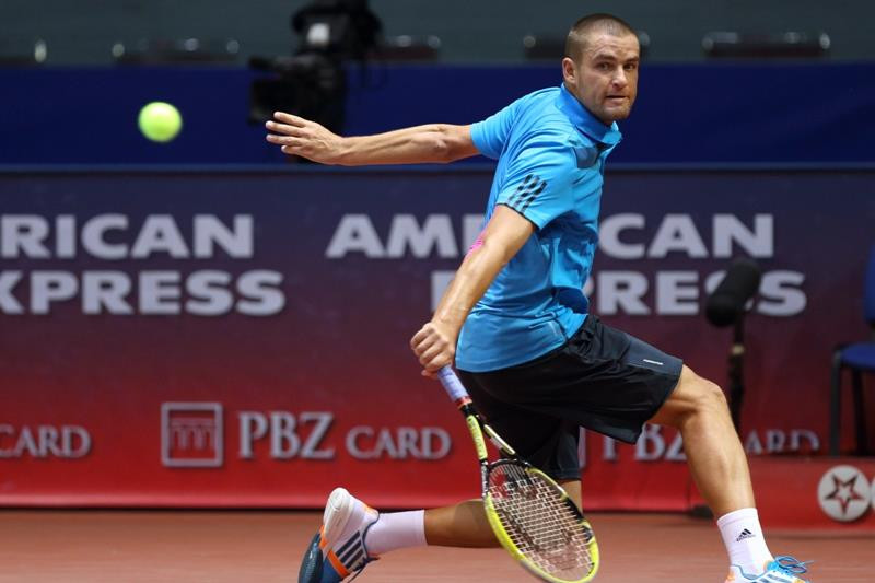 Mikhail Youzhny suffered an early exit Zagreb Indoors